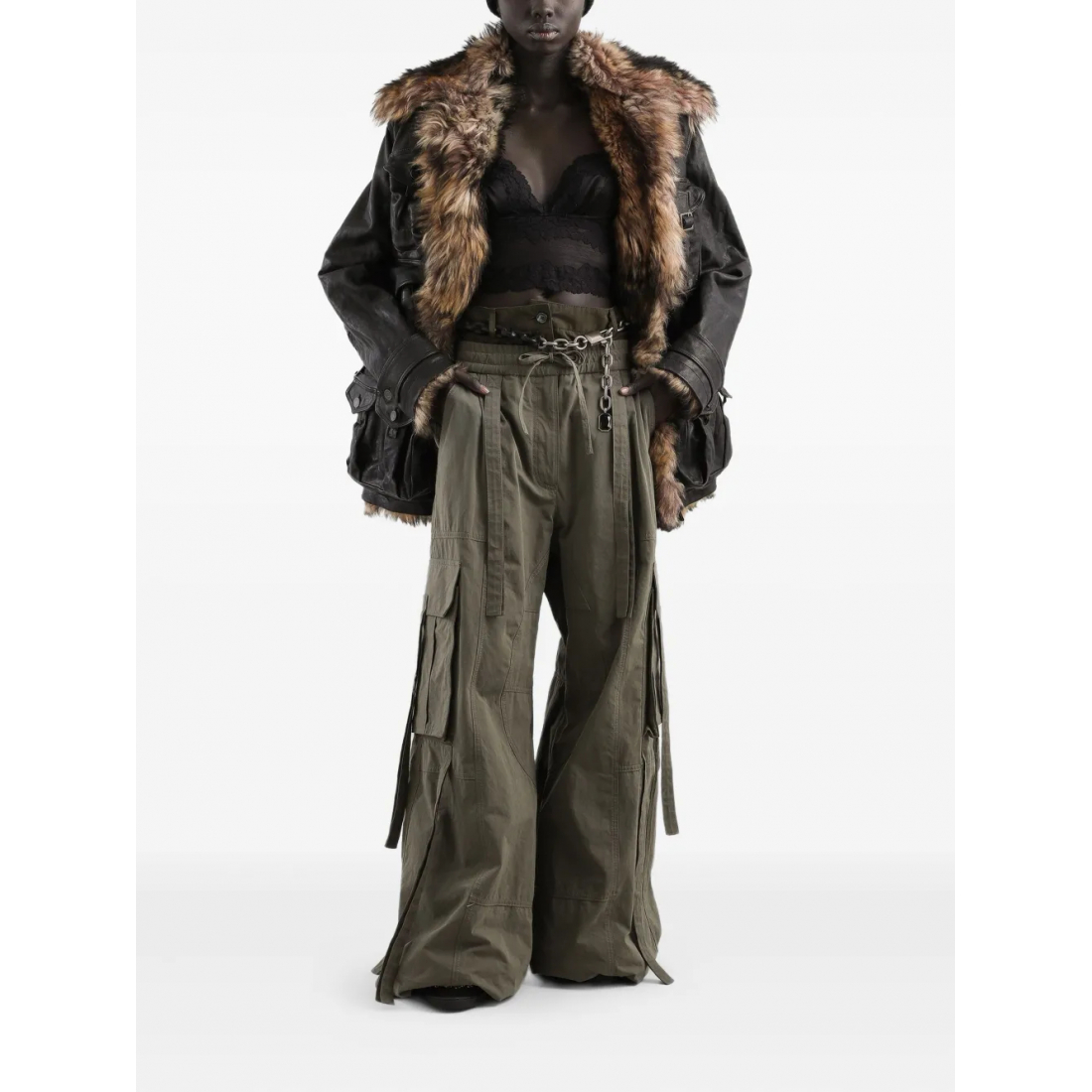 'Drawstring' Cargo-Hose für Damen