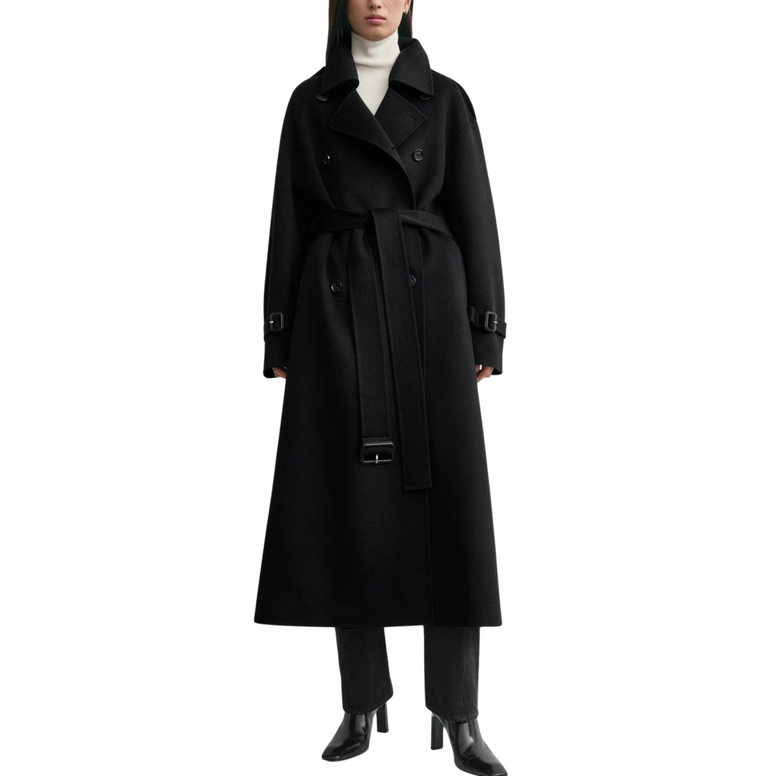 Manteau 'Belted Double-Breasted' pour Femmes