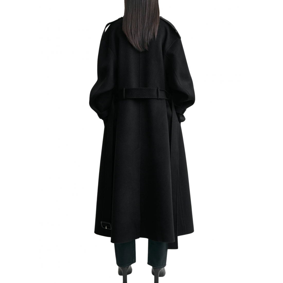 Manteau 'Belted Double-Breasted' pour Femmes