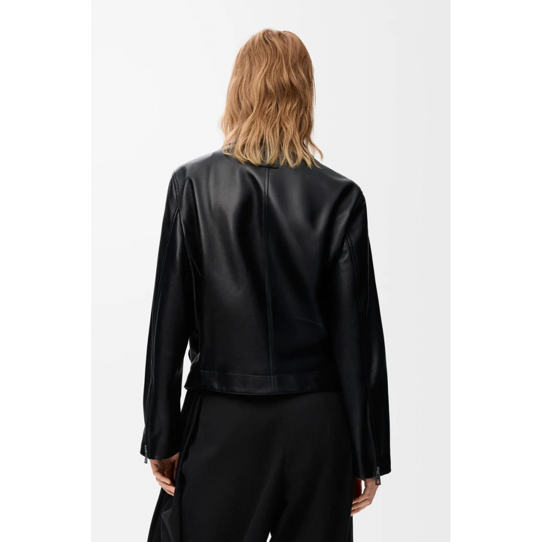Veste en cuir 'Belted' pour Femmes