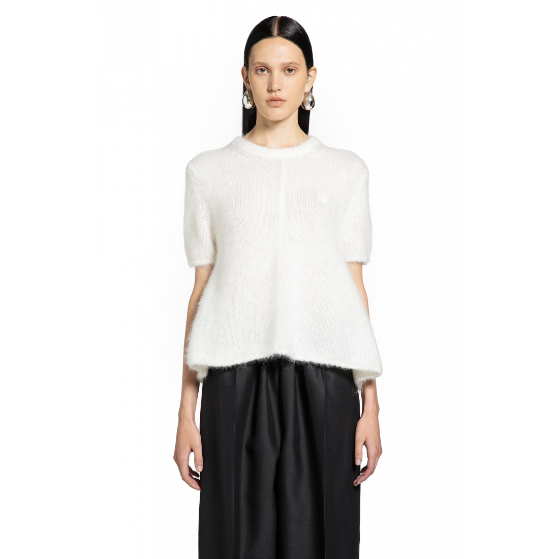 Pull à manches courtes 'Embroidered' pour Femmes