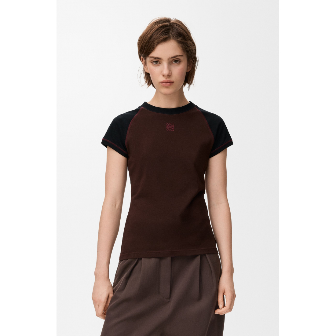 T-shirt 'Anagram-Embroidered' pour Femmes