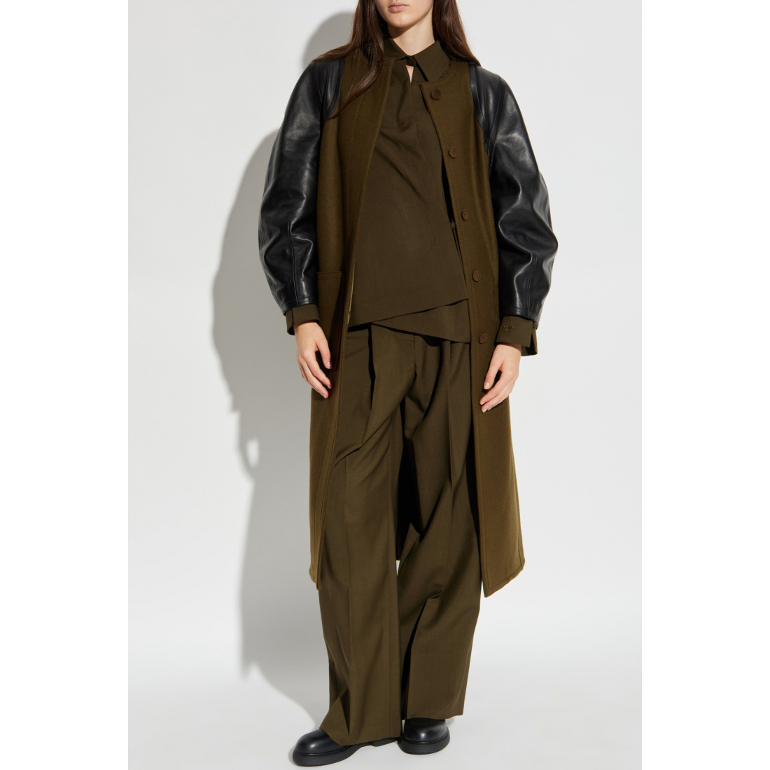 Manteau Maxi 'Single-Breasted' pour Femmes