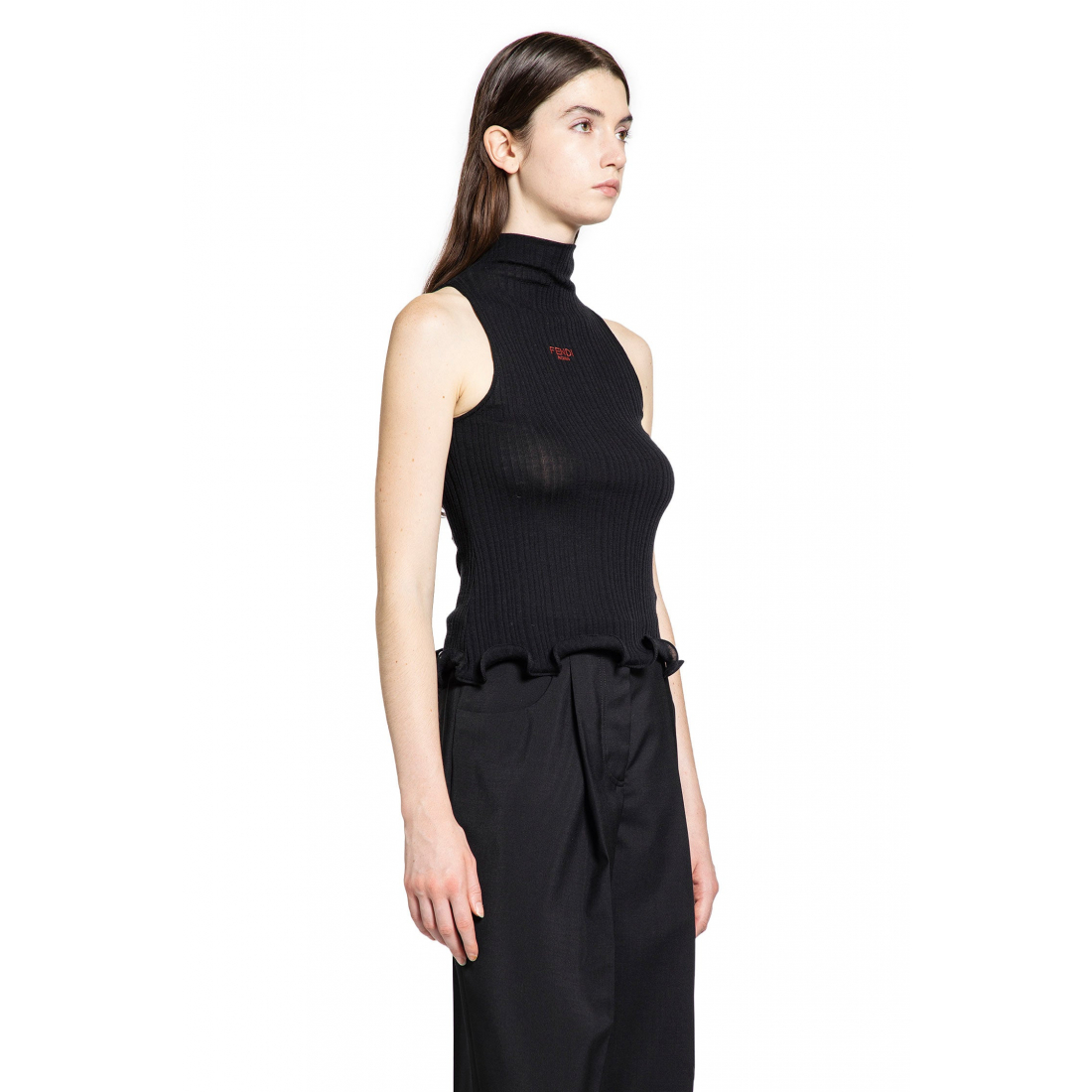 Women's 'Ruffled' Turtleneck Top