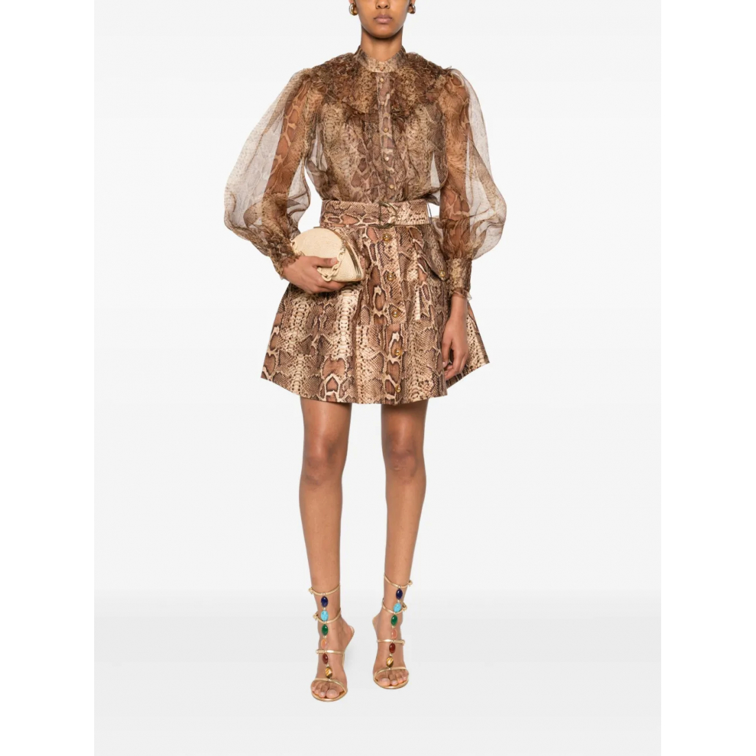 Chemise 'Ruffle-Trimmed' pour Femmes