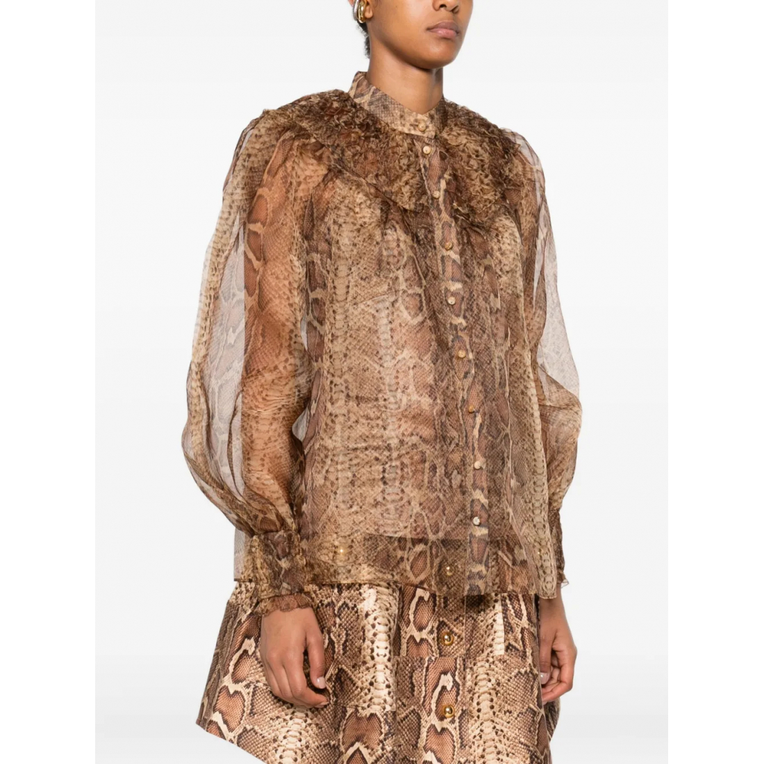 Chemise 'Ruffle-Trimmed' pour Femmes