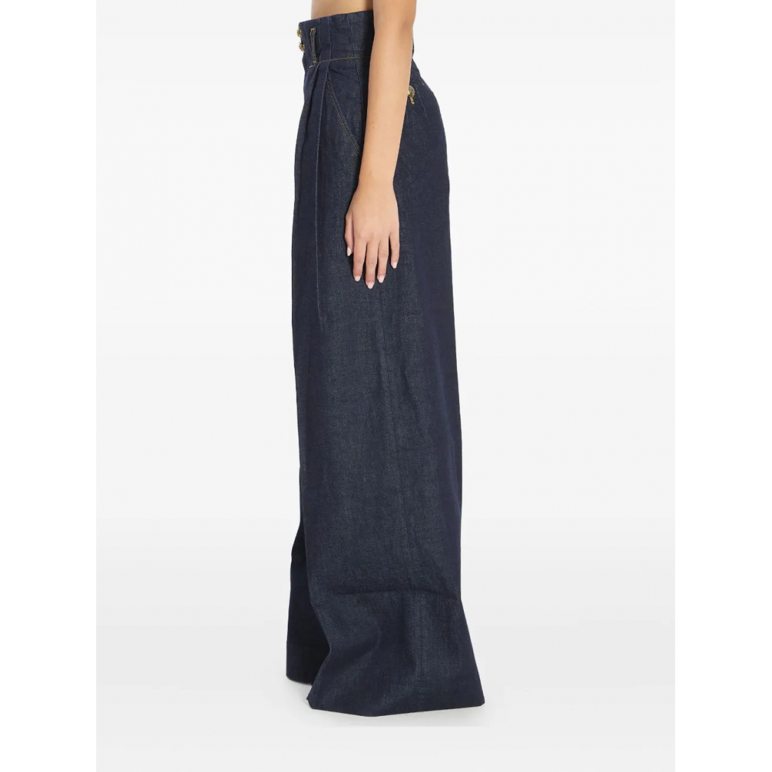 Jeans 'Hypnotic High-Waist Pleated Wide' pour Femmes