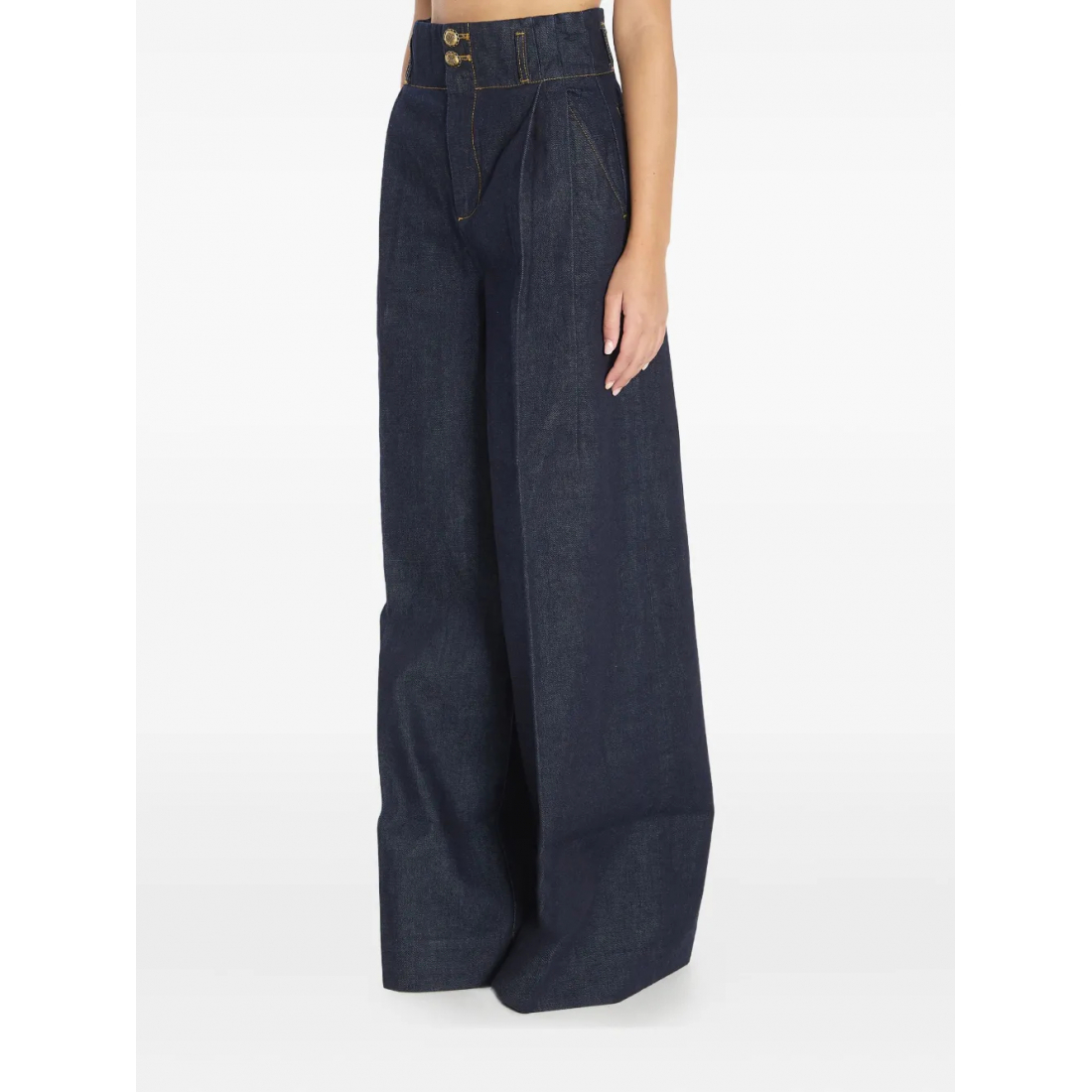 Jeans 'Hypnotic High-Waist Pleated Wide' pour Femmes