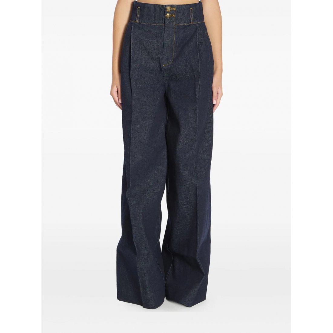 Jeans 'Hypnotic High-Waist Pleated Wide' pour Femmes