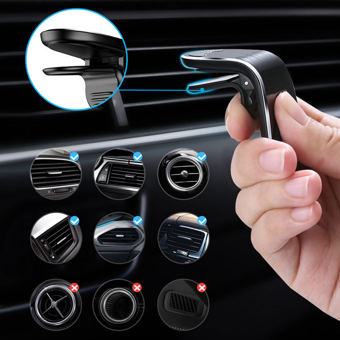 Support Voiture Magnetique