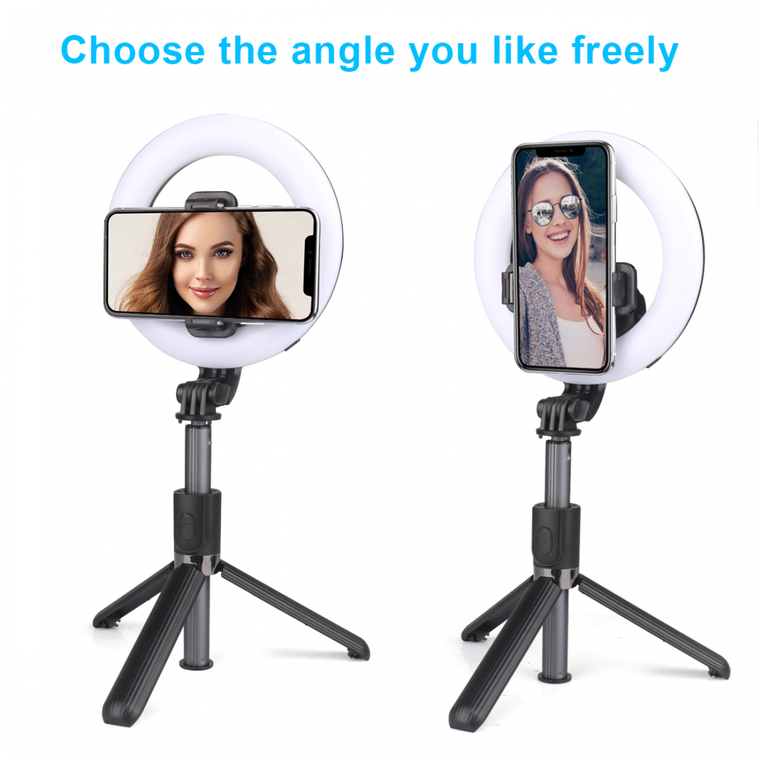 Leuchtendes Selfie mit Fernbedienung