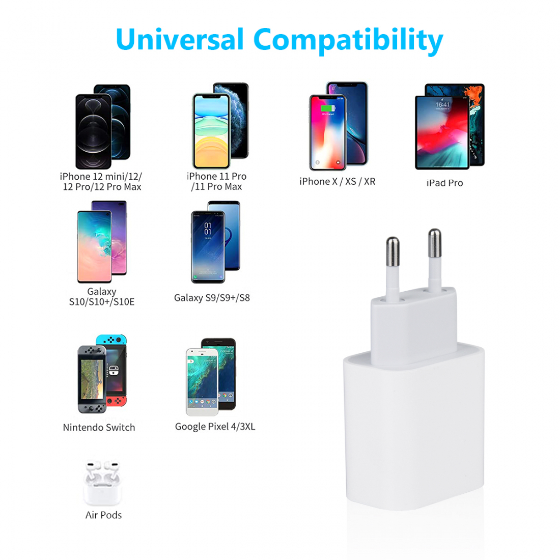 Connected+ USB-C-Netzladegerät - 1 USB 3.0 A-Anschluss - 18 W