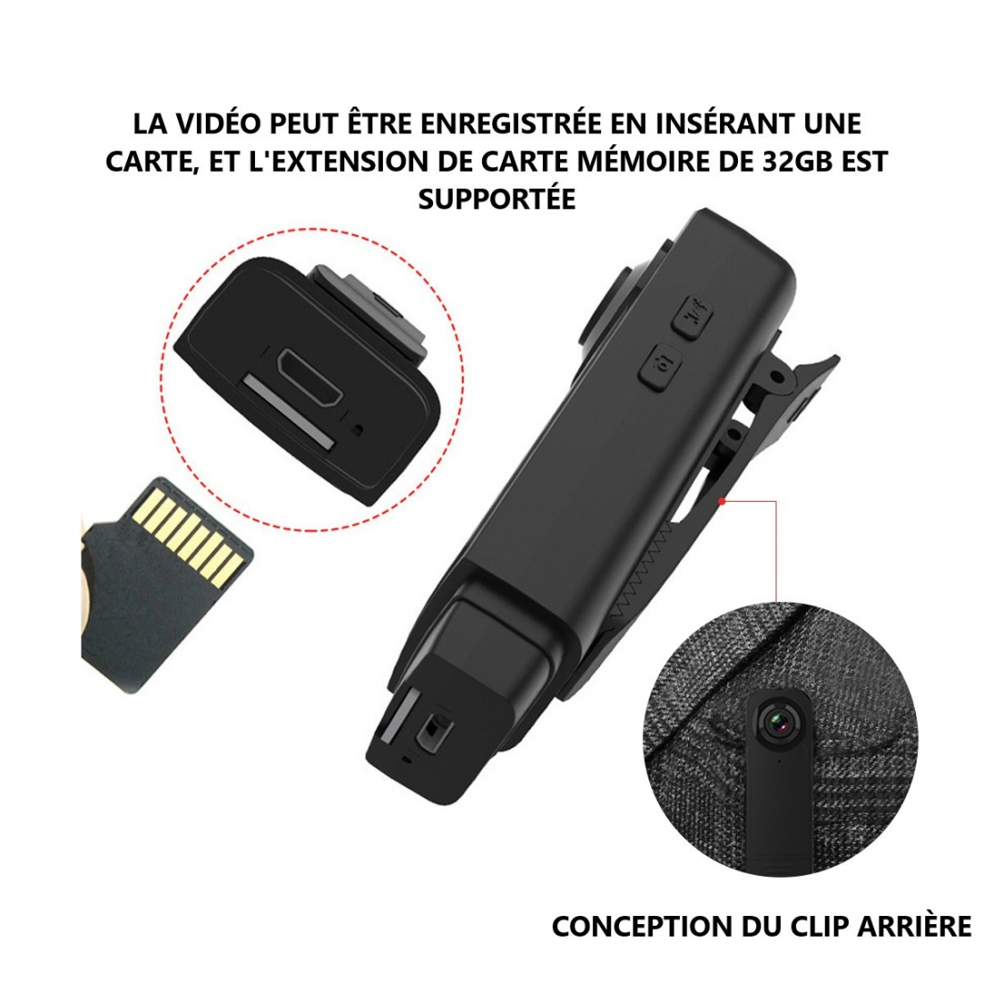 Clip-on-Kamera-Recorder