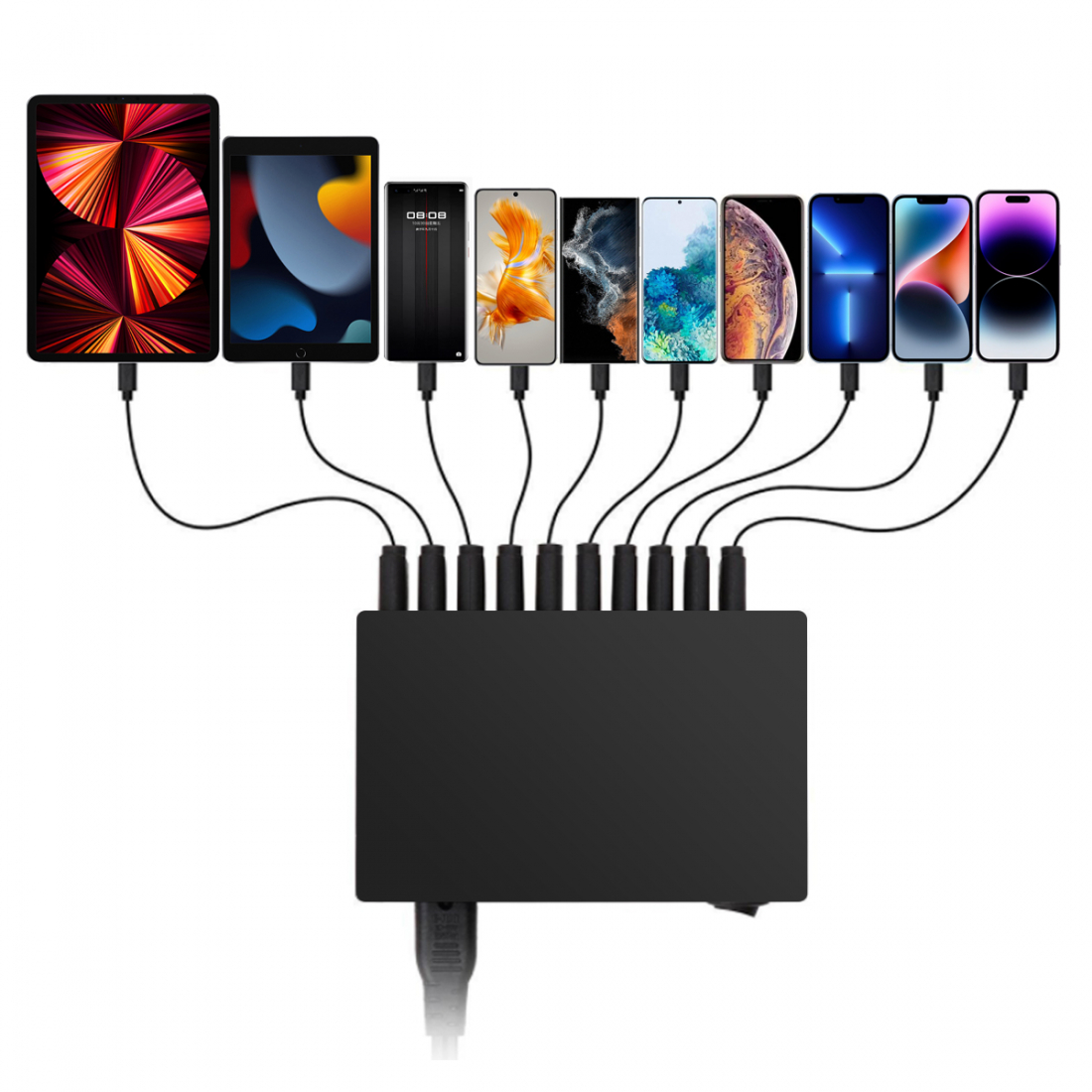 10-Port-USB-A-Ladegerät