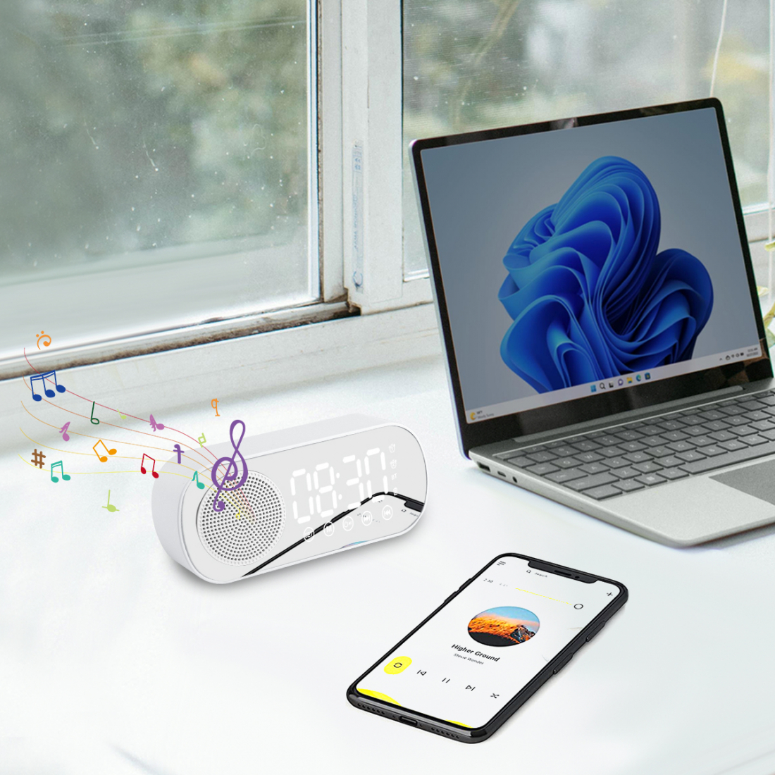 Enceinte Reveil Bluetooth