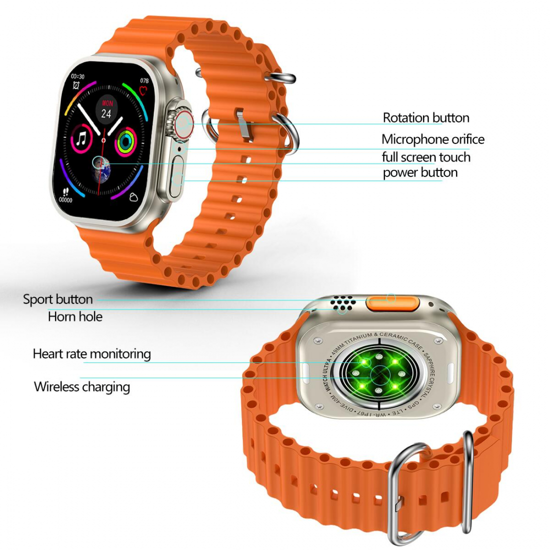 Montre Connectee Bluetooth Multifonctions
