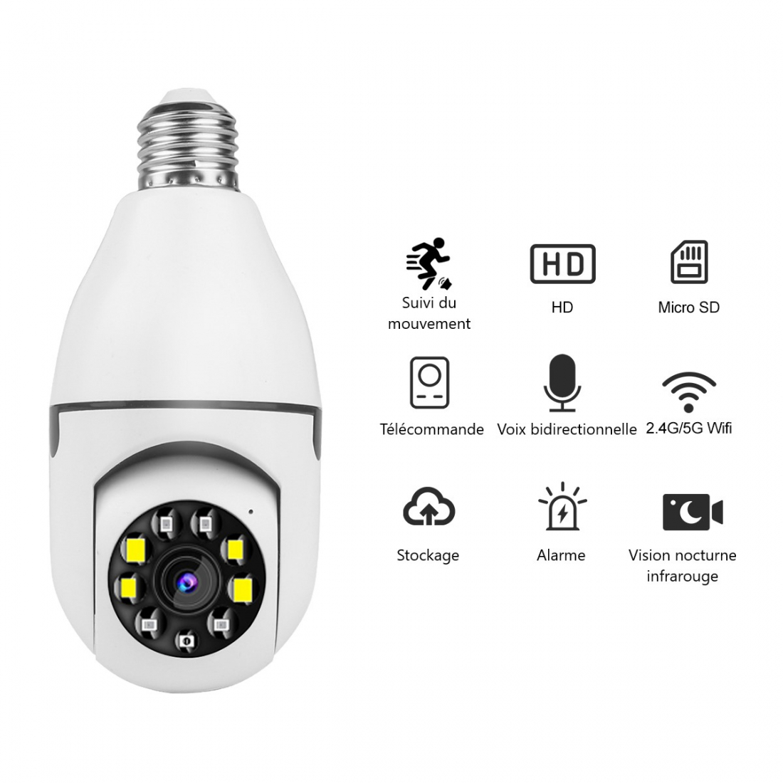 Wifi-Kamera-Glühbirne