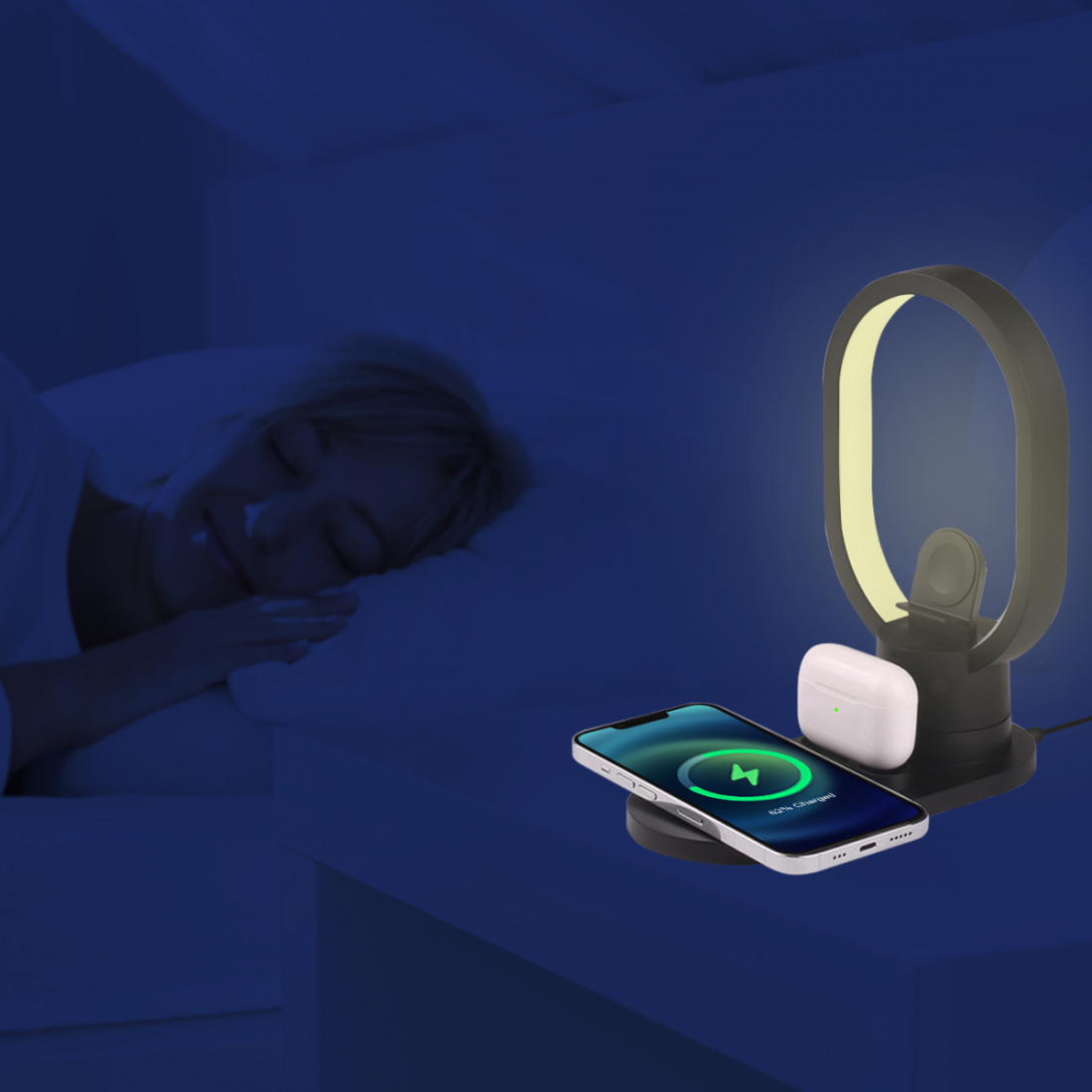 4-in-1-Ladegerät-Stimmungslampe