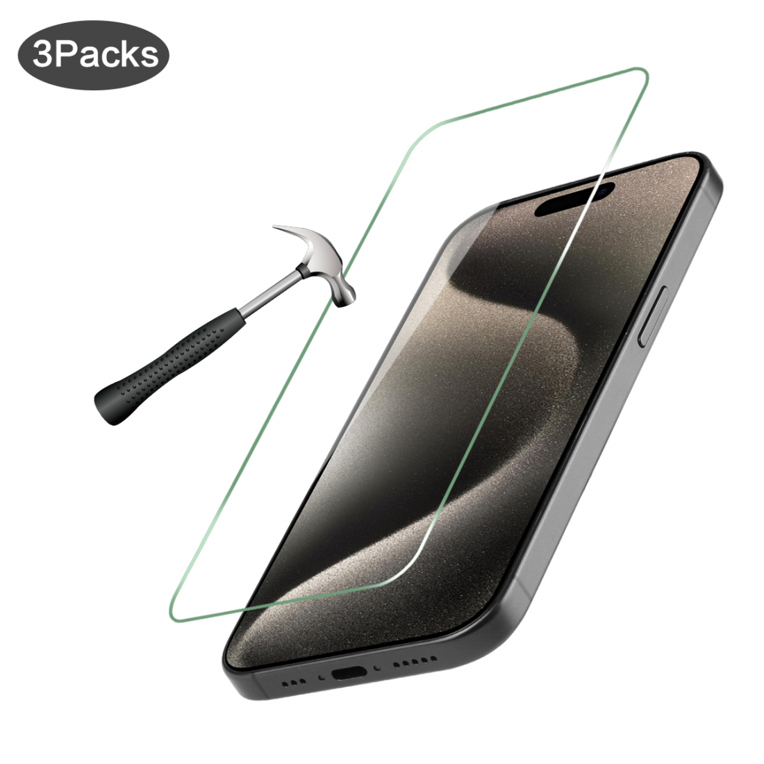 Pack De 3 Verres Trempes Iphone 15 Pro