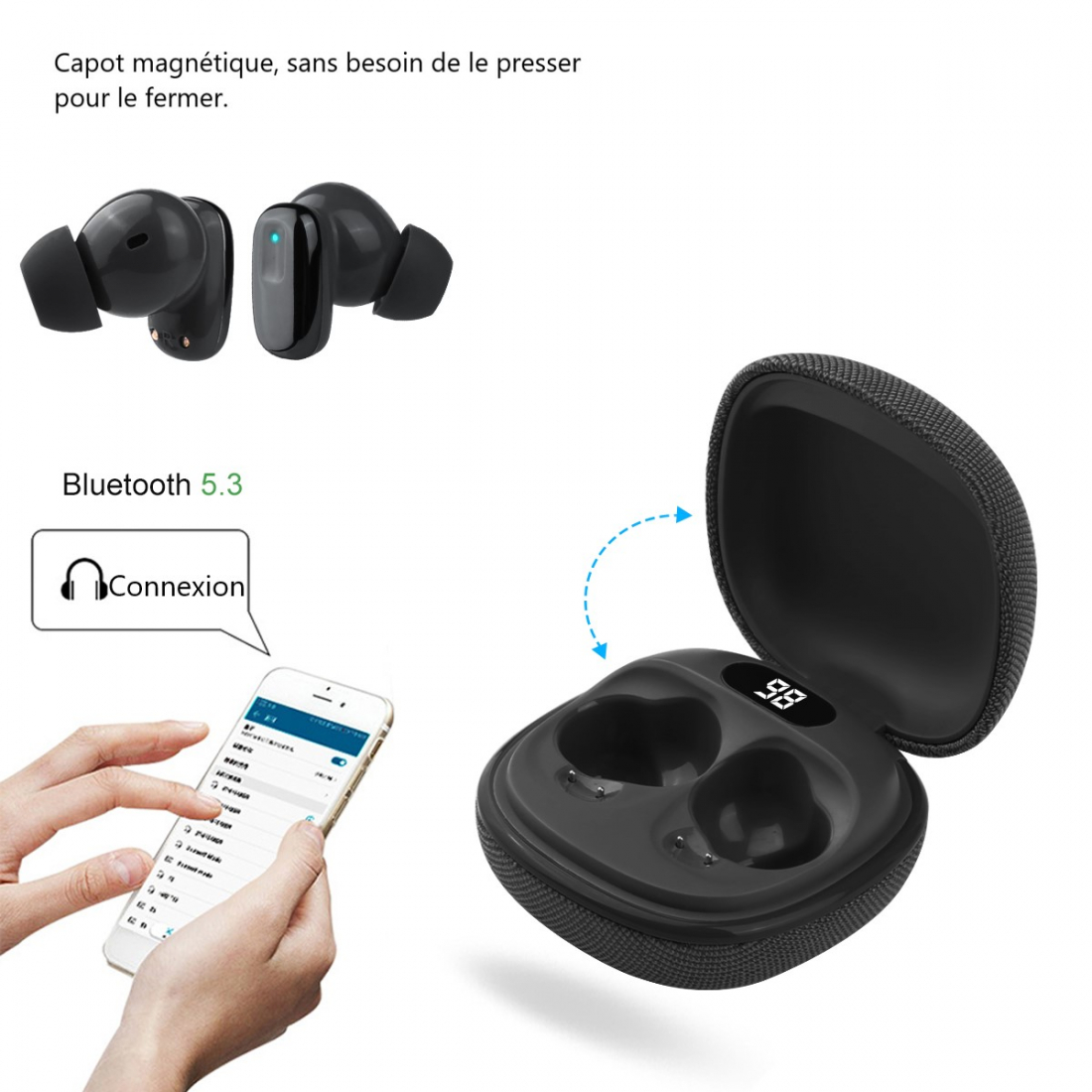 Ecouteurs Bluetooth Avec Reduction De Bruit
