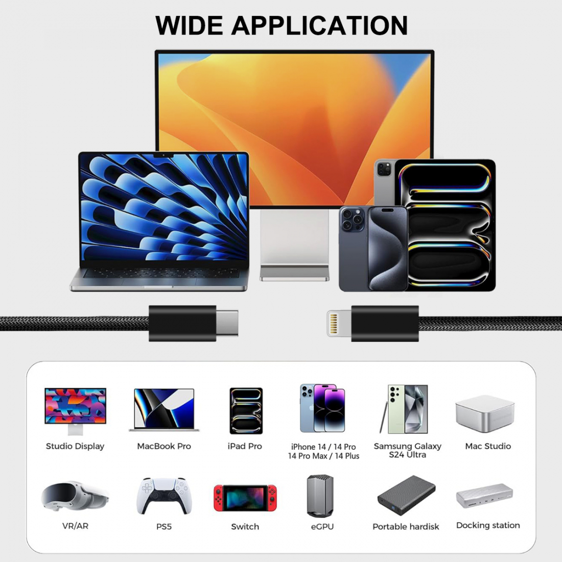 Cable Usb-C - Lithening