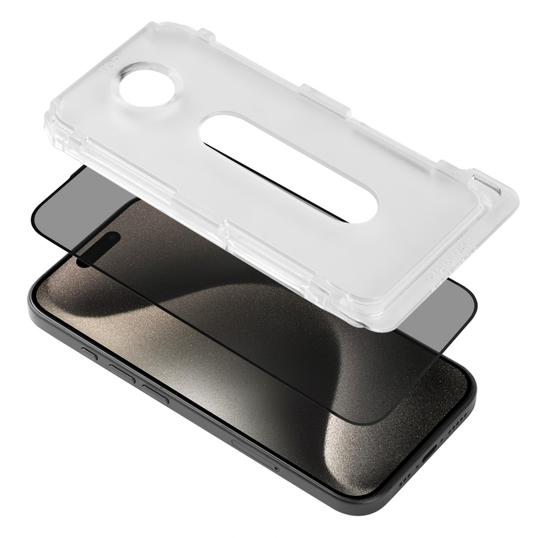 Platyne Displayschutz aus gehärtetem Glas für iPhone 15 Pro – staubdicht, blasenfrei und hohe Widerstandsfähigkeit