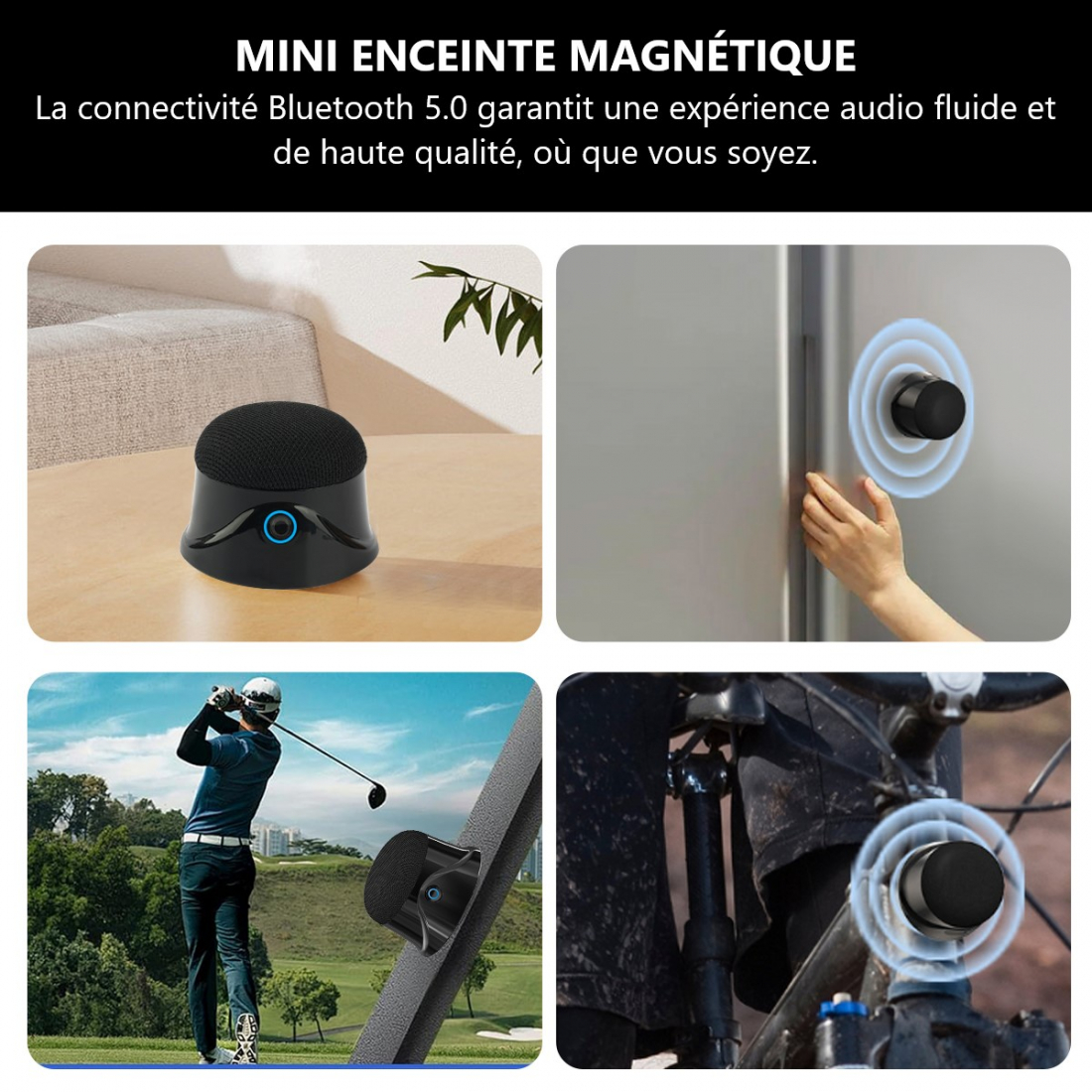 Haut-Parleur Bluetooth Magnétique