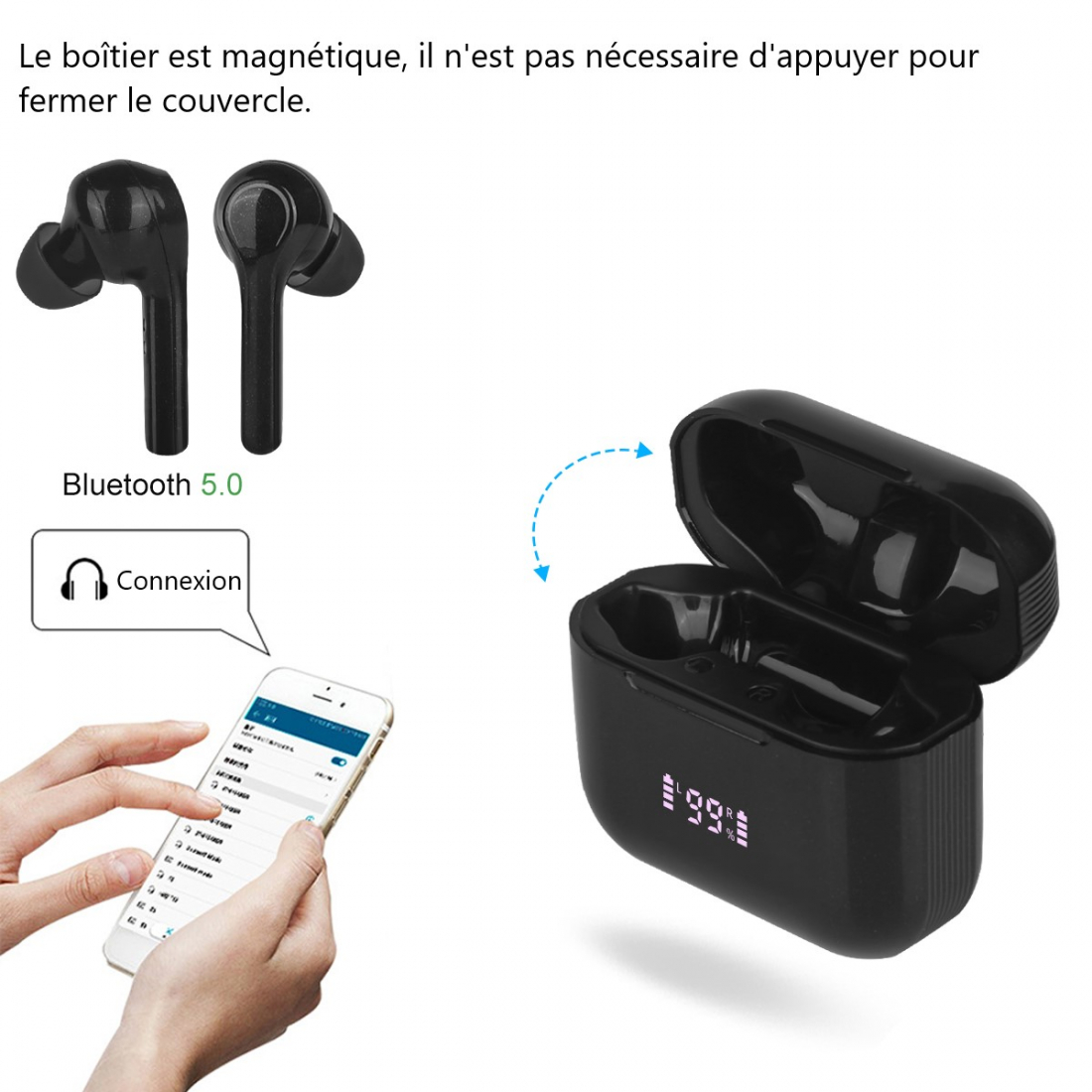 Ecouteurs Bluetooth Sans Fil