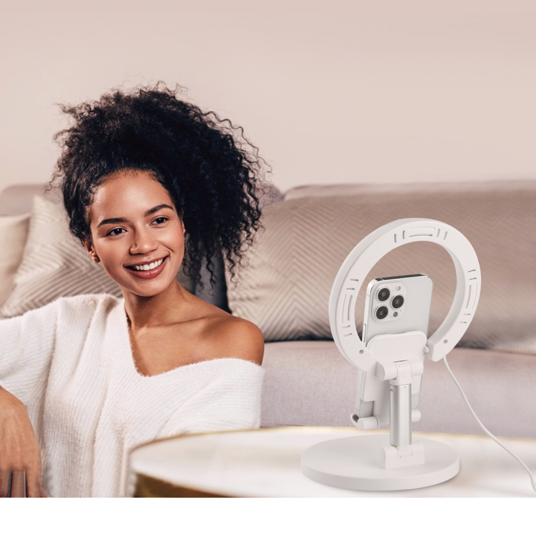 Support Telephone Ring Light