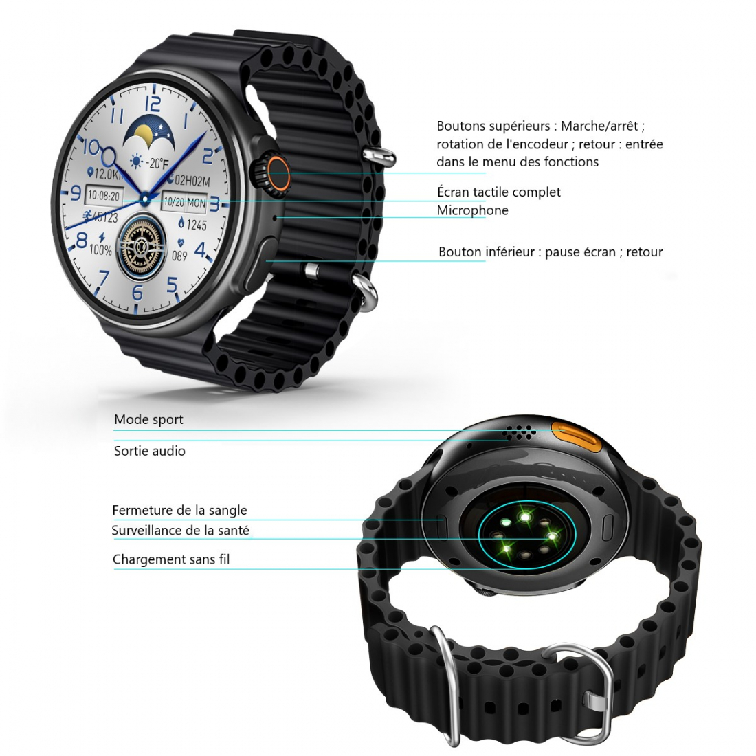 Montre Connectee Multifonctions