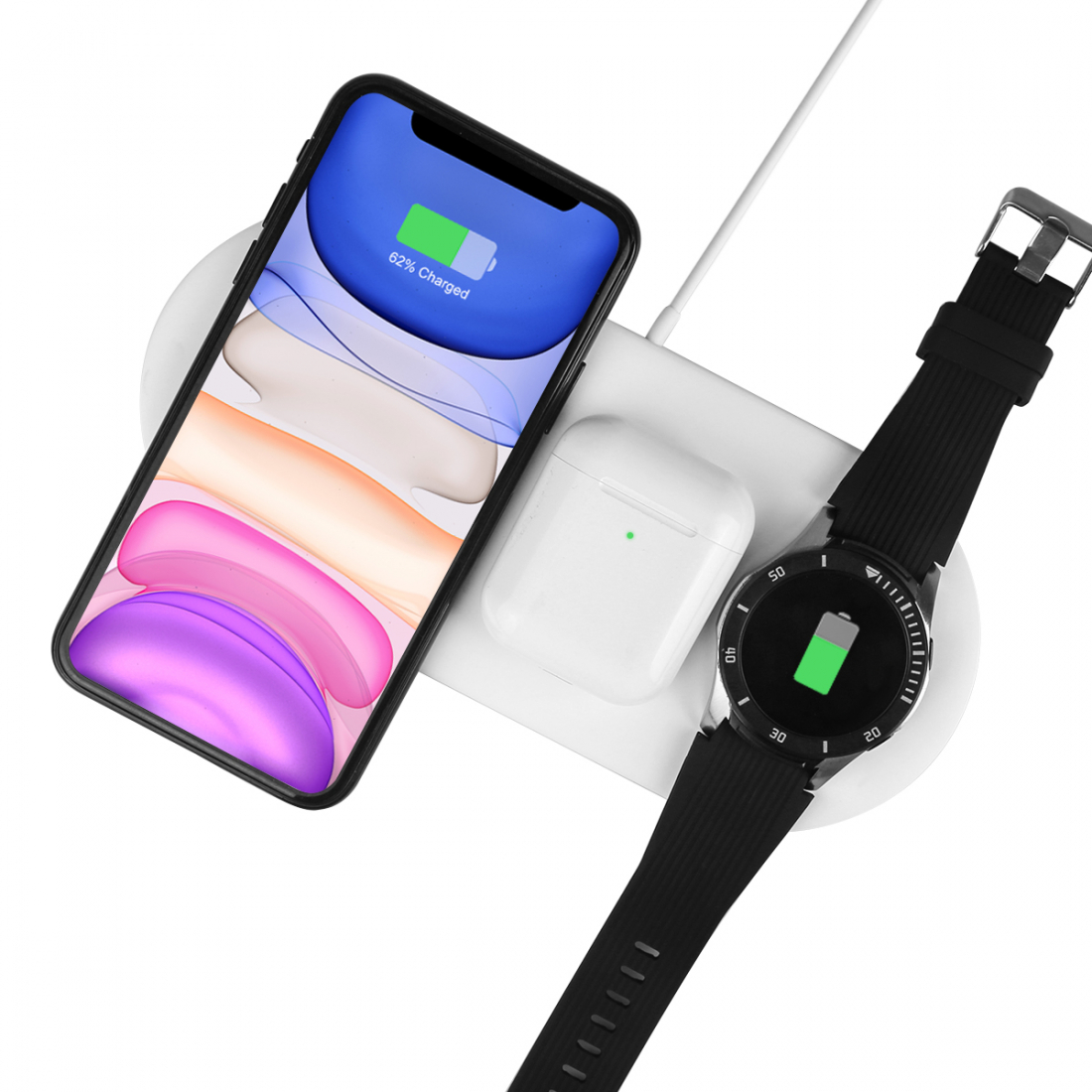 3-in-1-Schnellinduktionsladegerät