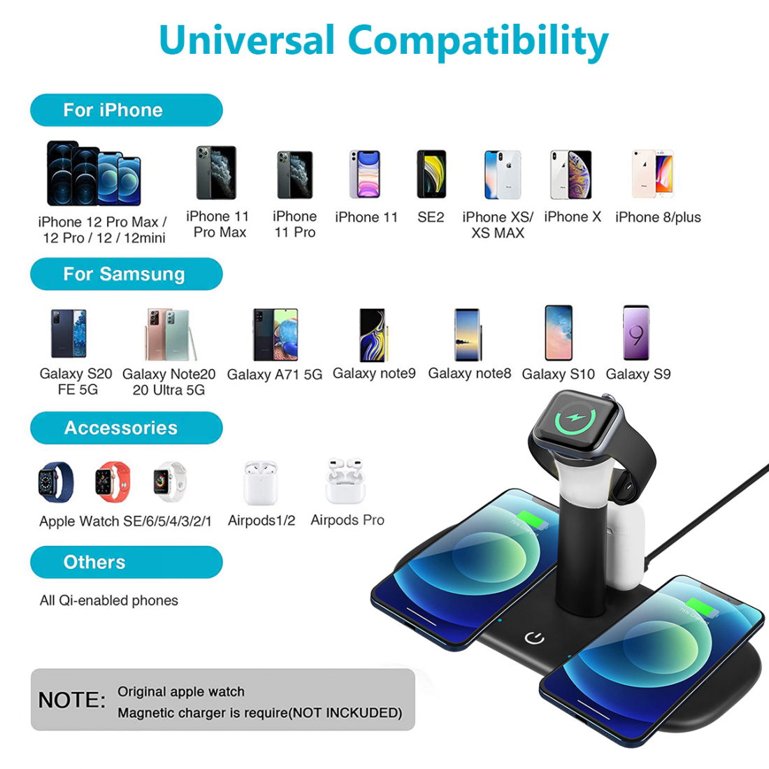 3-in-1-Wireless-Ladegerät