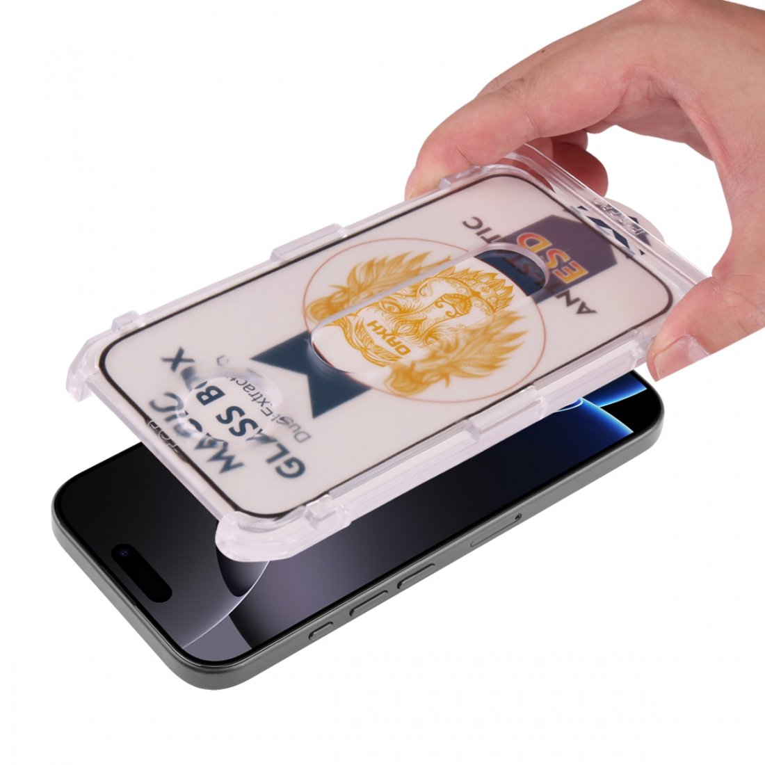 Platyne Displayschutz aus gehärtetem Glas für iPhone 16 Pro – staubdicht, blasenfrei und hohe Widerstandsfähigkeit