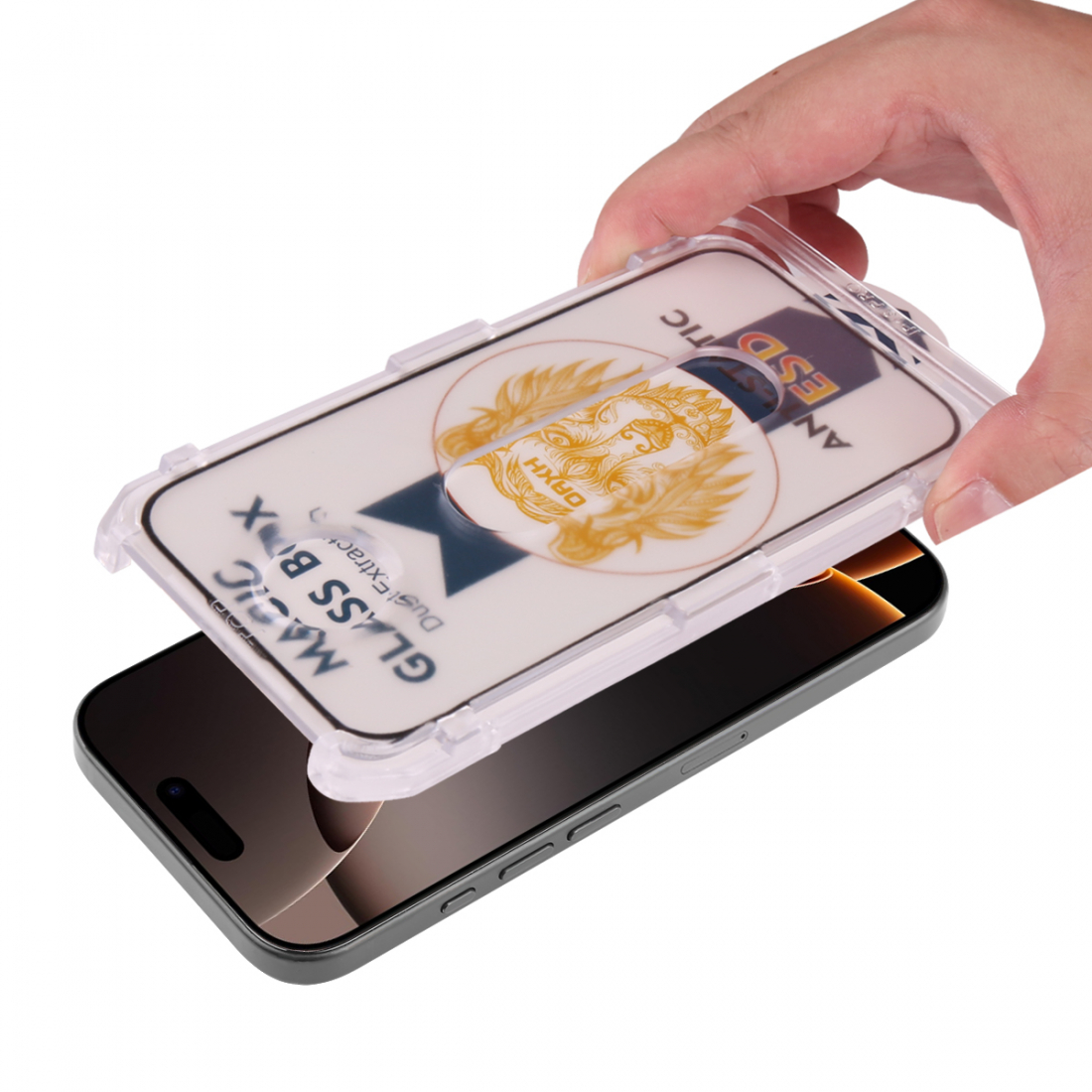 Platyne Displayschutz aus gehärtetem Glas für iPhone 16 Pro Max – staubdicht, blasenfrei und hohe Widerstandsfähigkeit