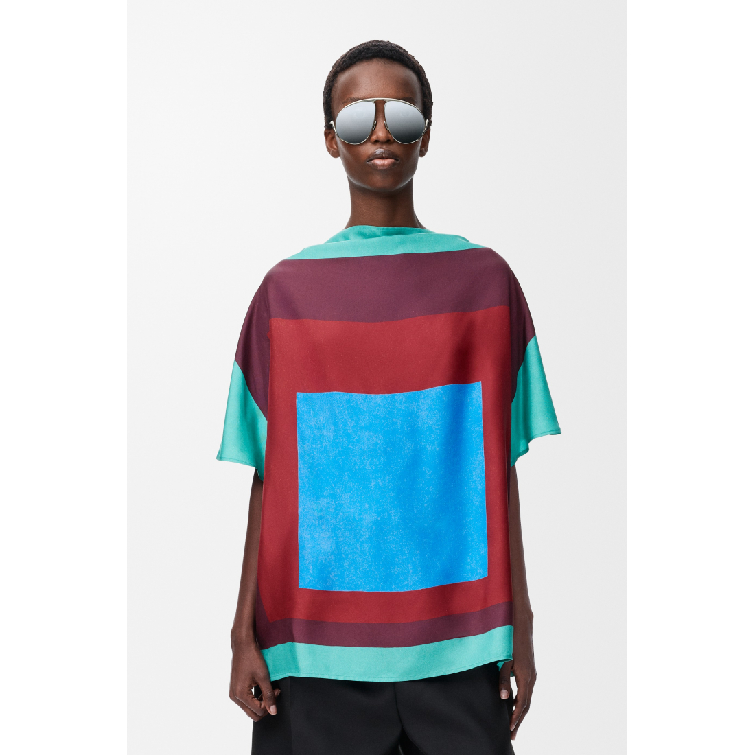 Top à manches courtes 'Scarf' pour Femmes