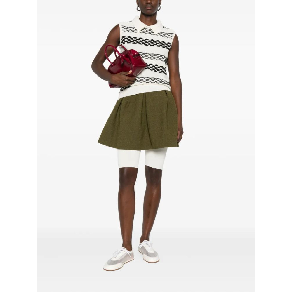 Haut sans manches 'Spread-Collar Pattern' pour Femmes