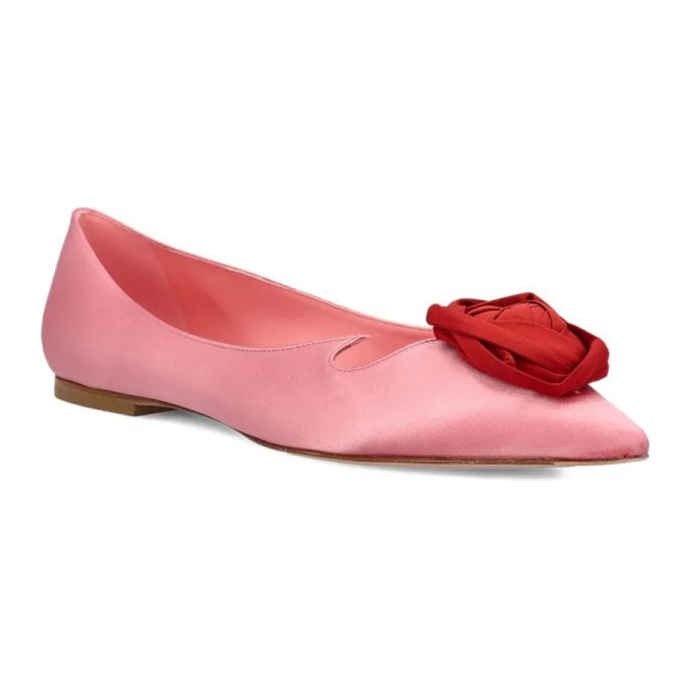 'Rose-Embellished' Ballerinas für Damen