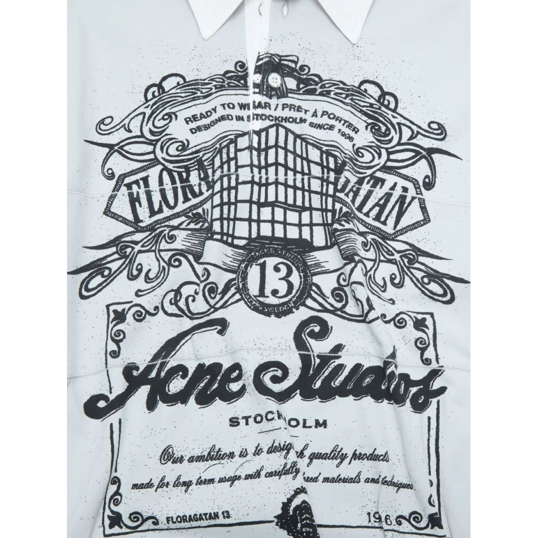 Polo manches longues 'Graphic-Print' pour Hommes