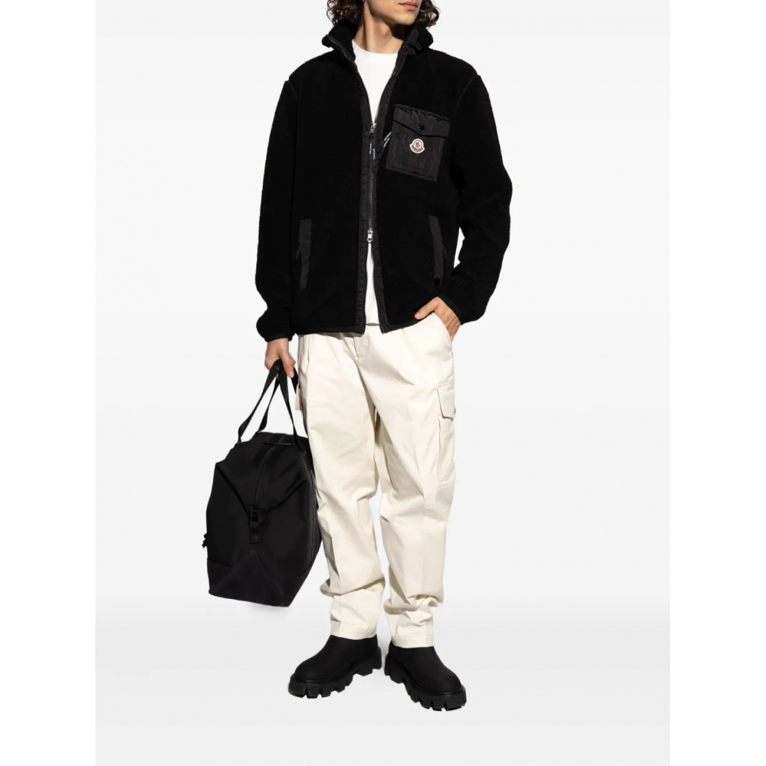 Pull 'Fleece Patch-Pocket' pour Hommes