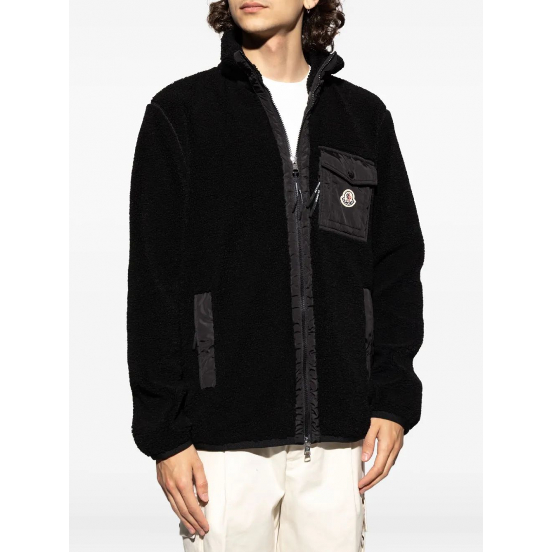Pull 'Fleece Patch-Pocket' pour Hommes