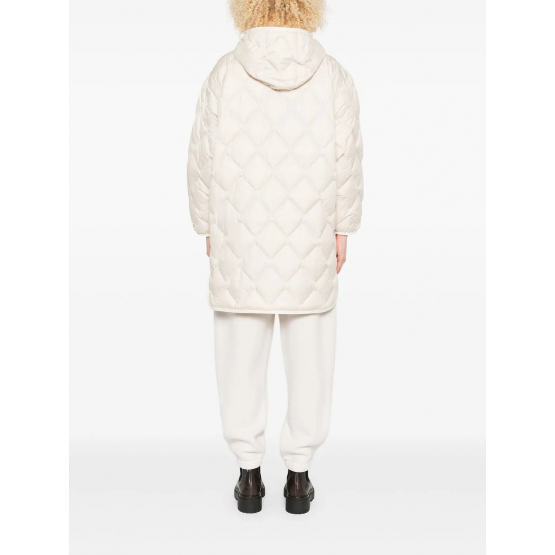 'Quilted Hooded' Regenmantel für Damen