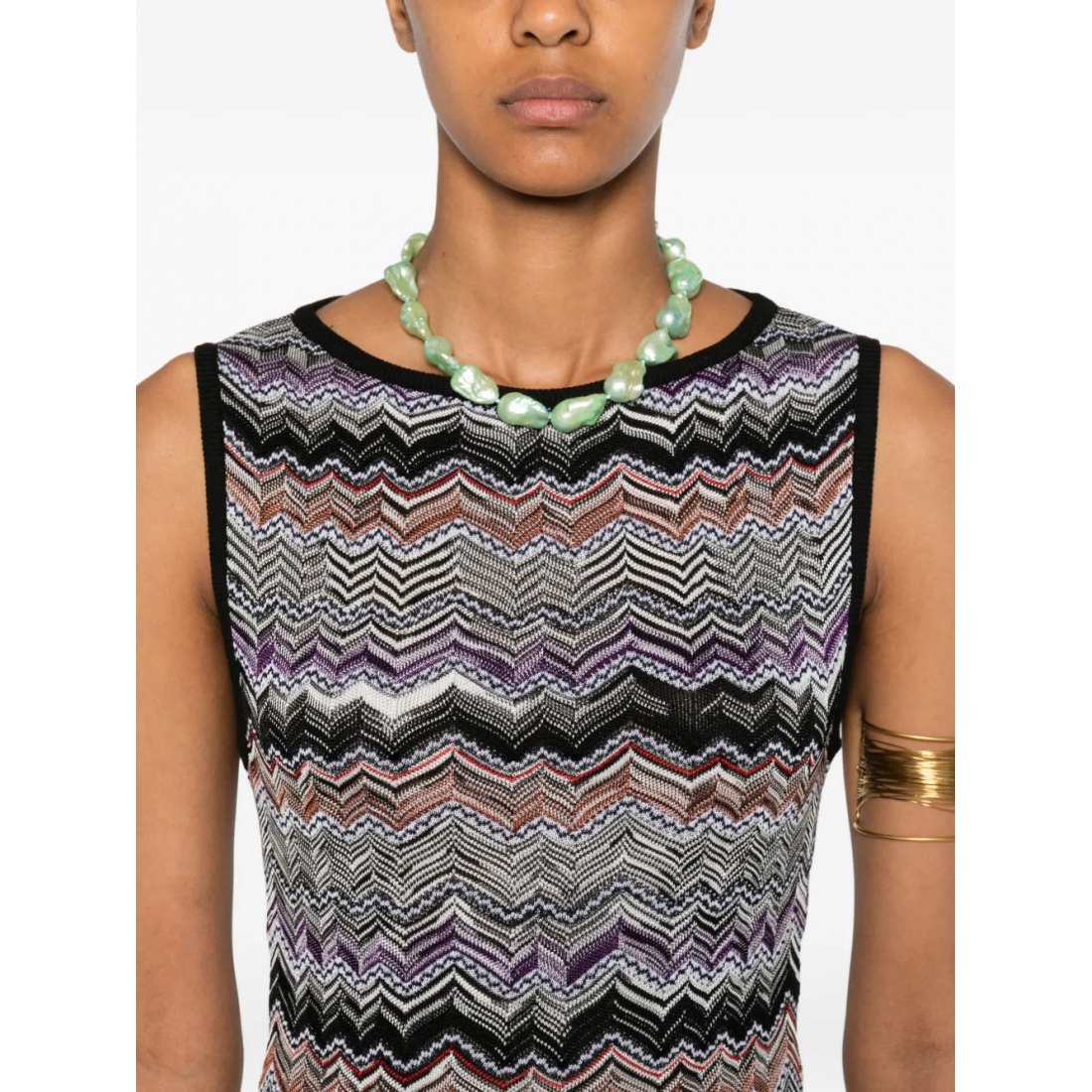 Robe maxi 'Zigzag-Pattern' pour Femmes