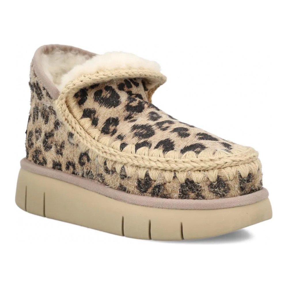 Bottines 'Leopard-Pattern Slip-On' pour Femmes