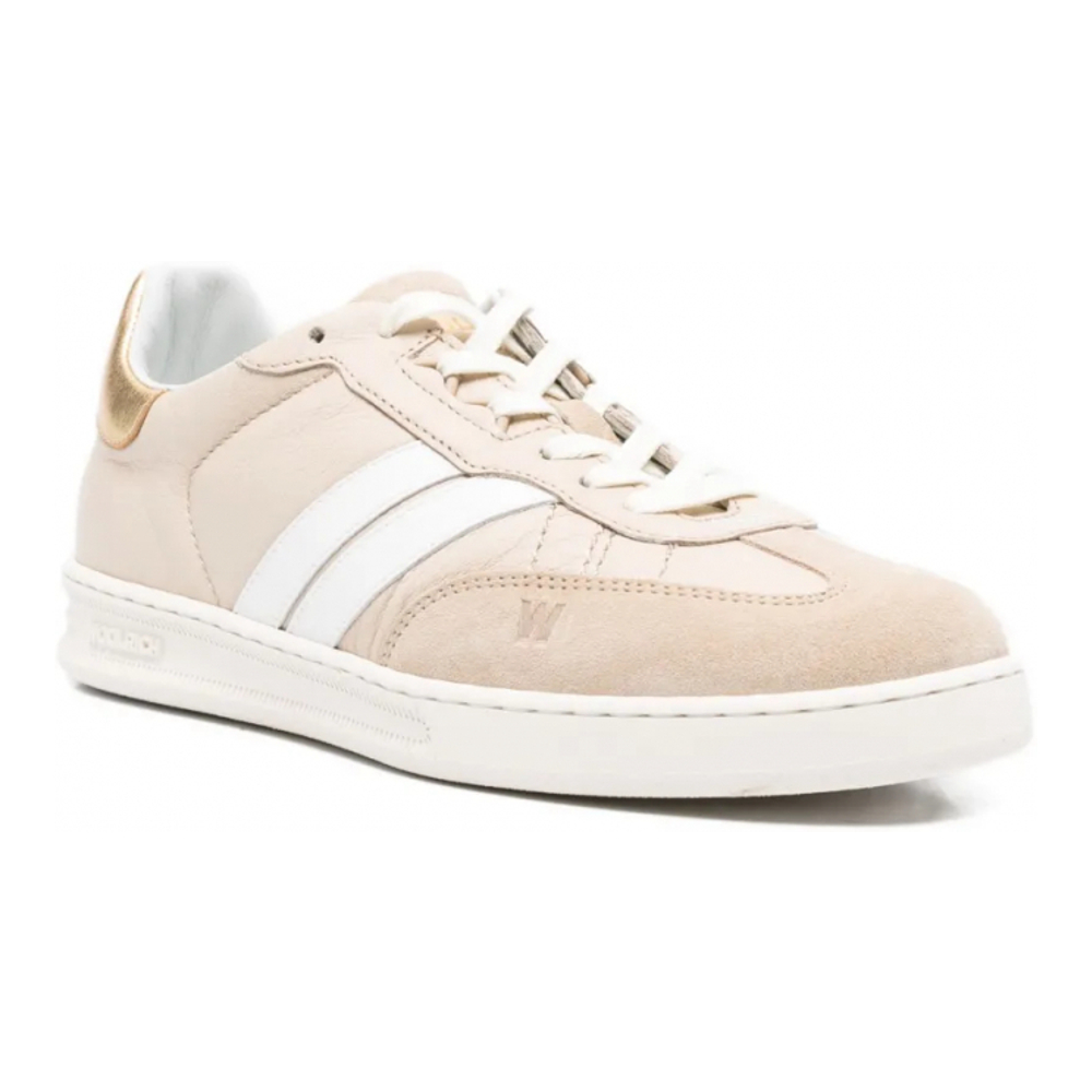 Women's 'Doubleu Leather-Stripe' Sneakers