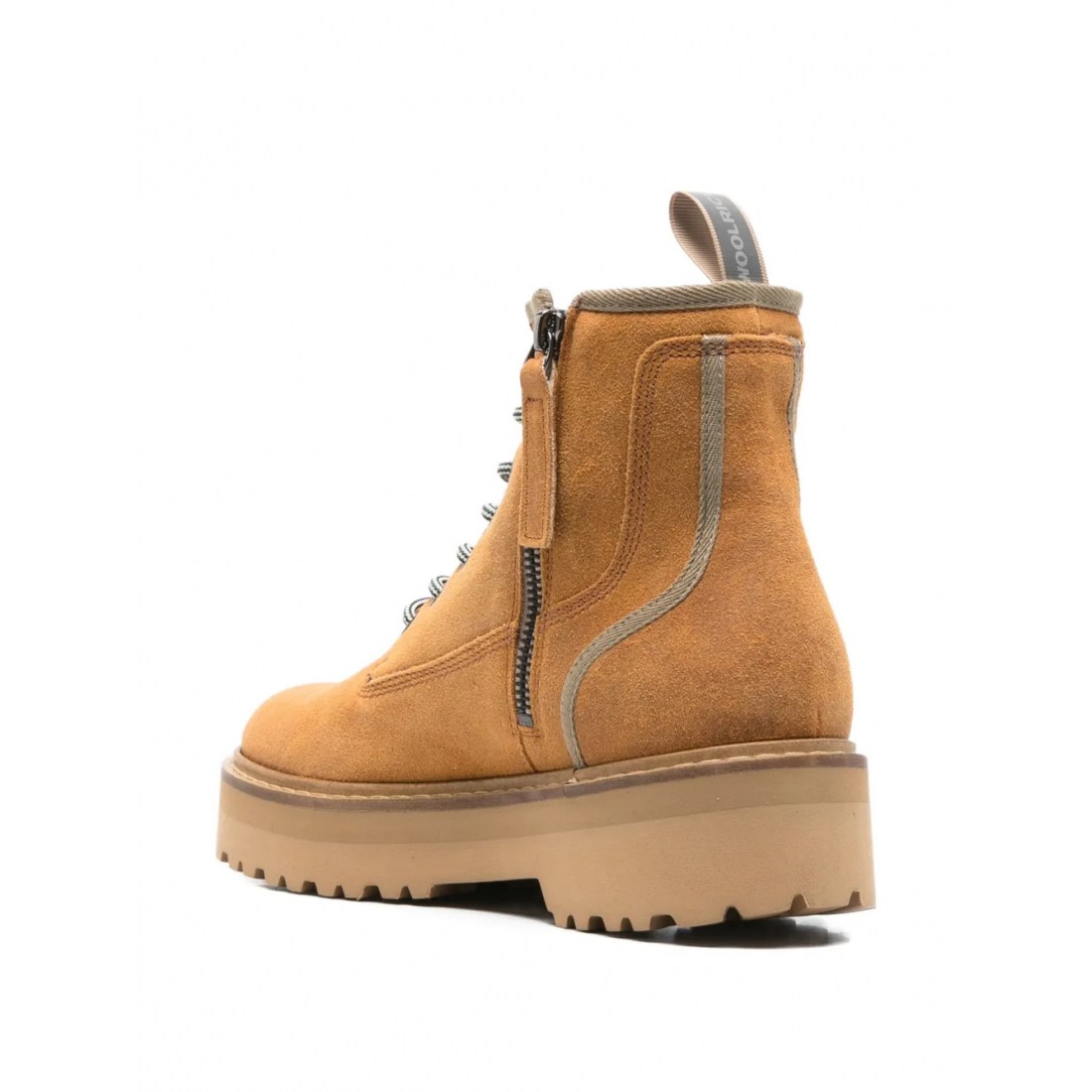 'Lace-Up' Plateaustiefel für Damen