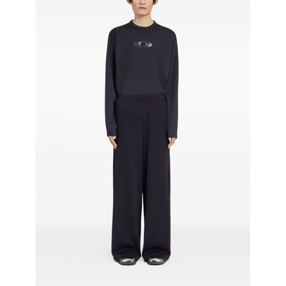 Men's 'Drawstring-Cuff Logo-Print' Trousers