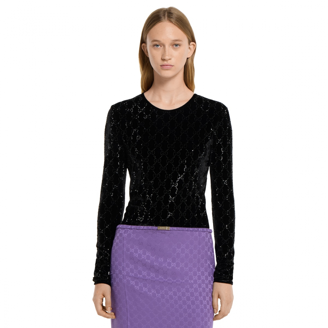 Women's 'Embroidered stretch' Long Sleeve top