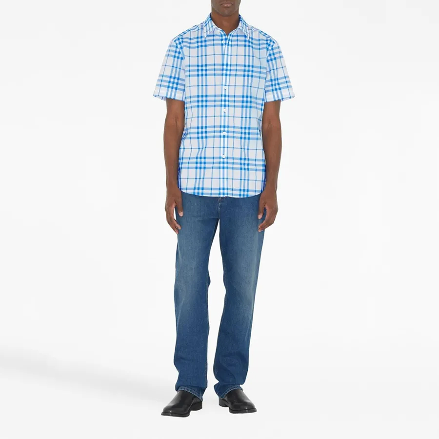 Men's 'Check-Pattern' Short sleeve shirt