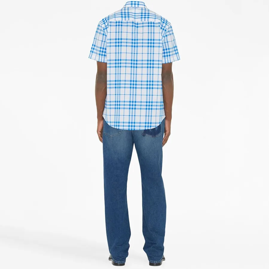 Men's 'Check-Pattern' Short sleeve shirt