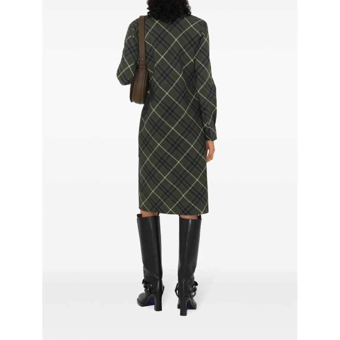 Robe 'Check-Print Shirt' pour Femmes